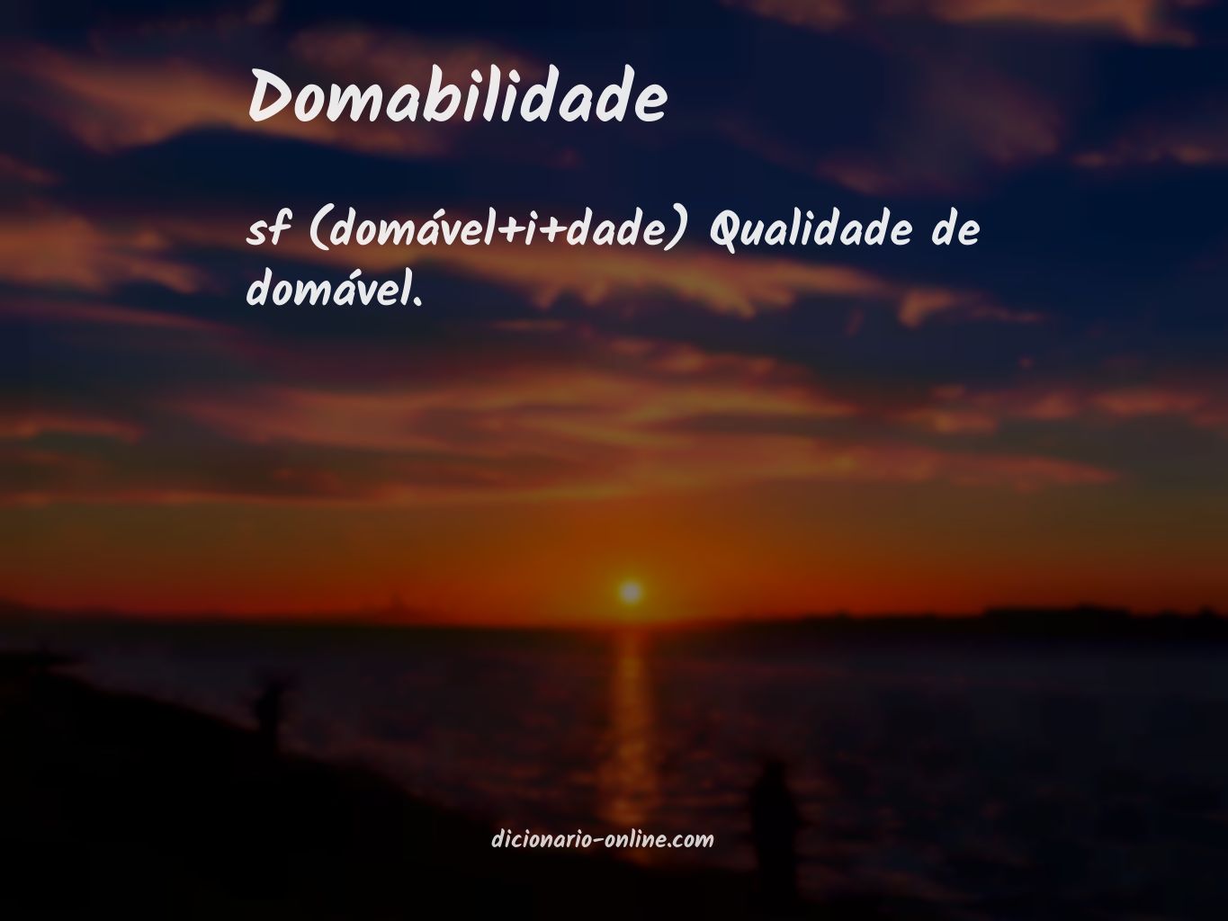 Significado de domabilidade