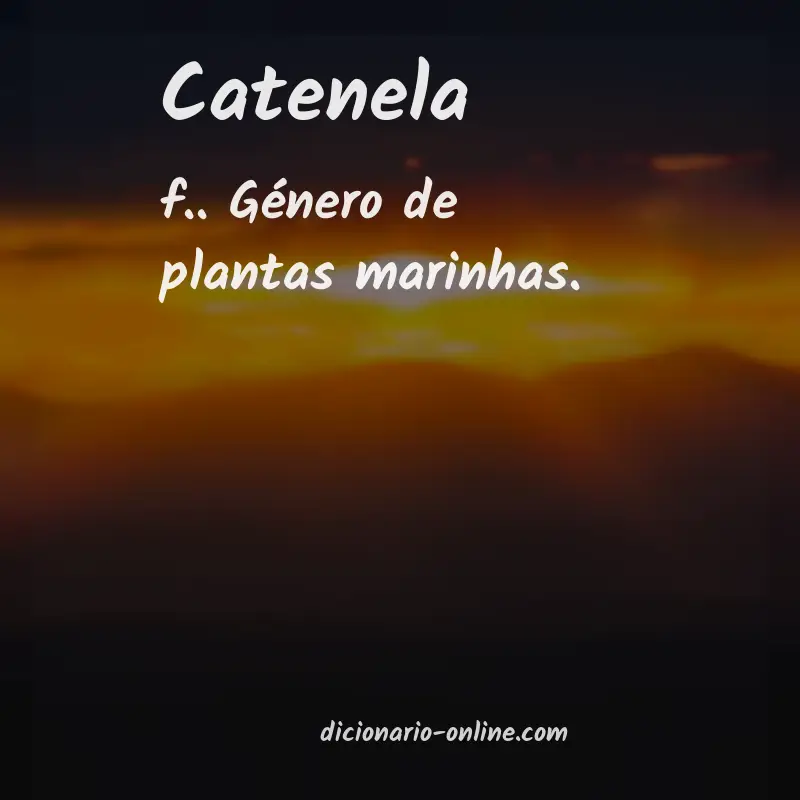 Significado de catenela