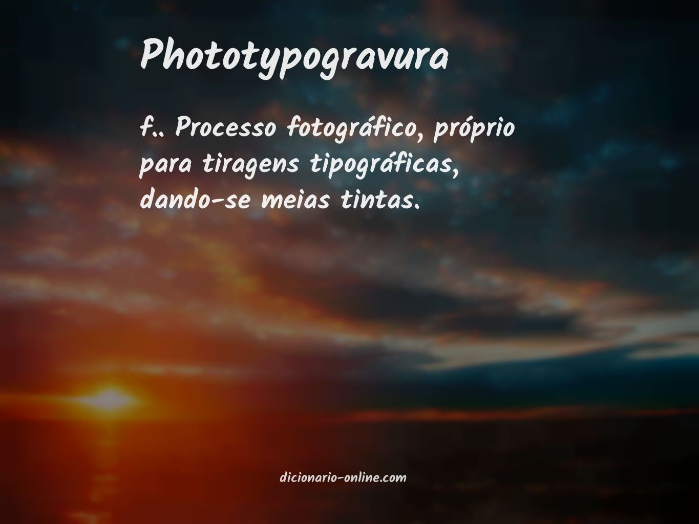 Significado de phototypogravura