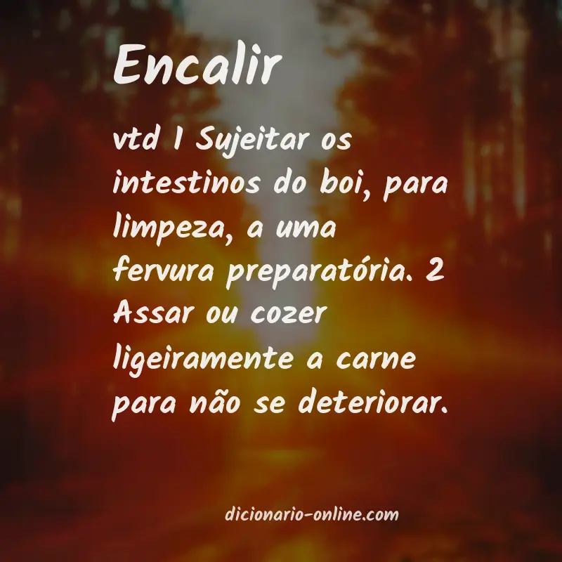 Significado de encalir