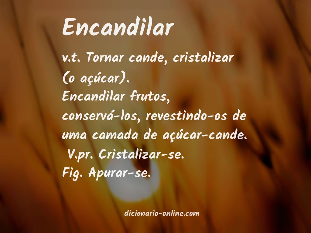 Significado de encandilar