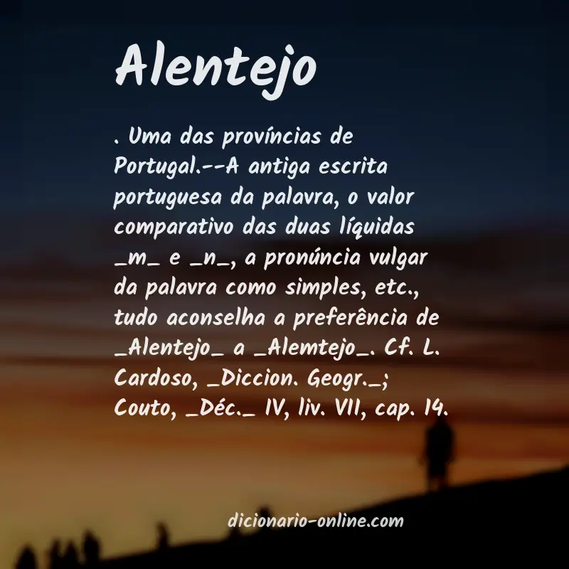 Significado de alentejo