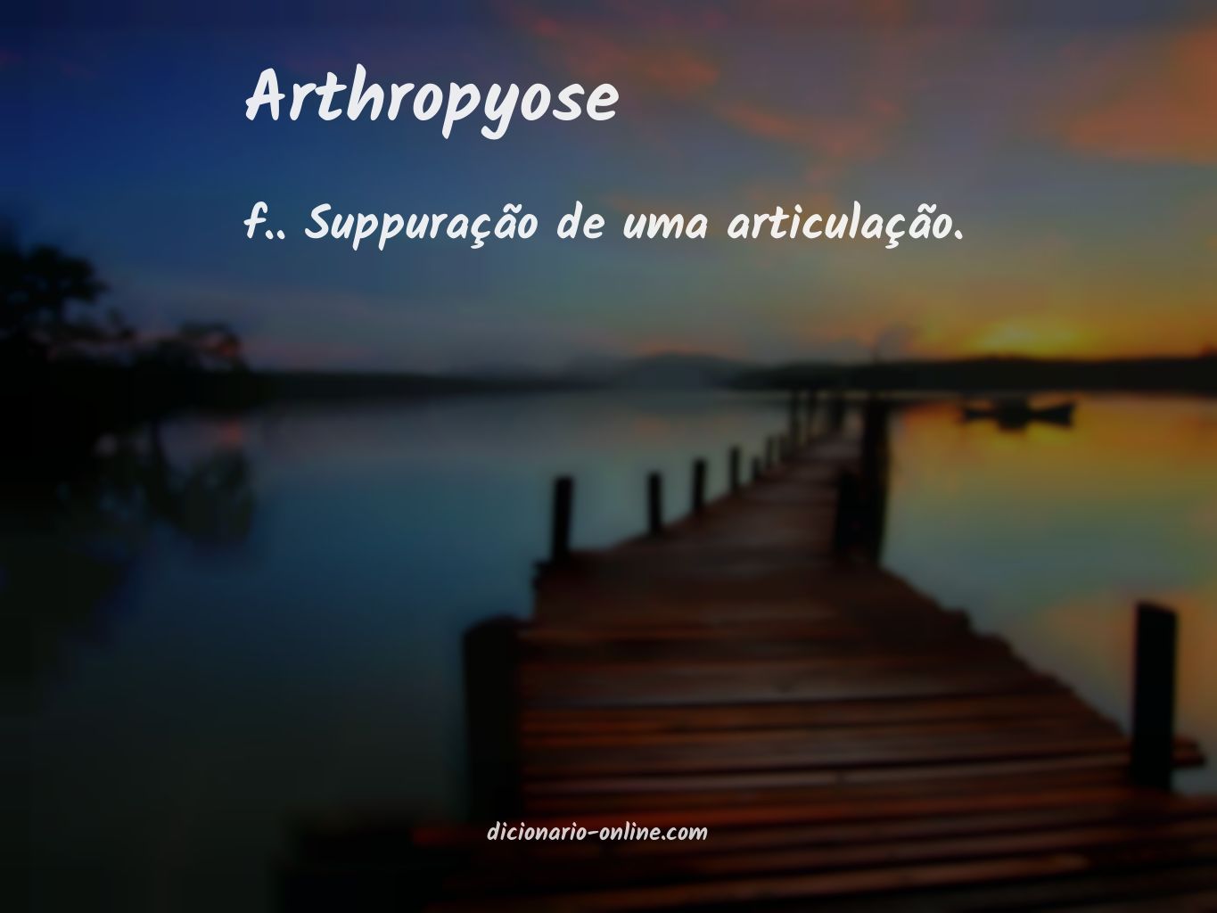 Significado de arthropyose