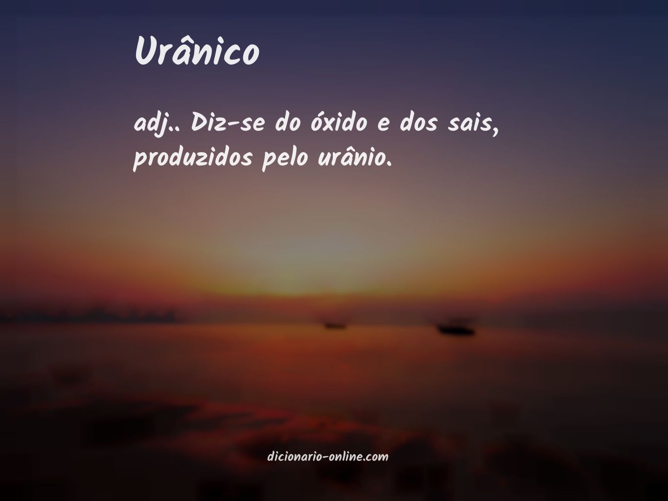 Significado de urânico