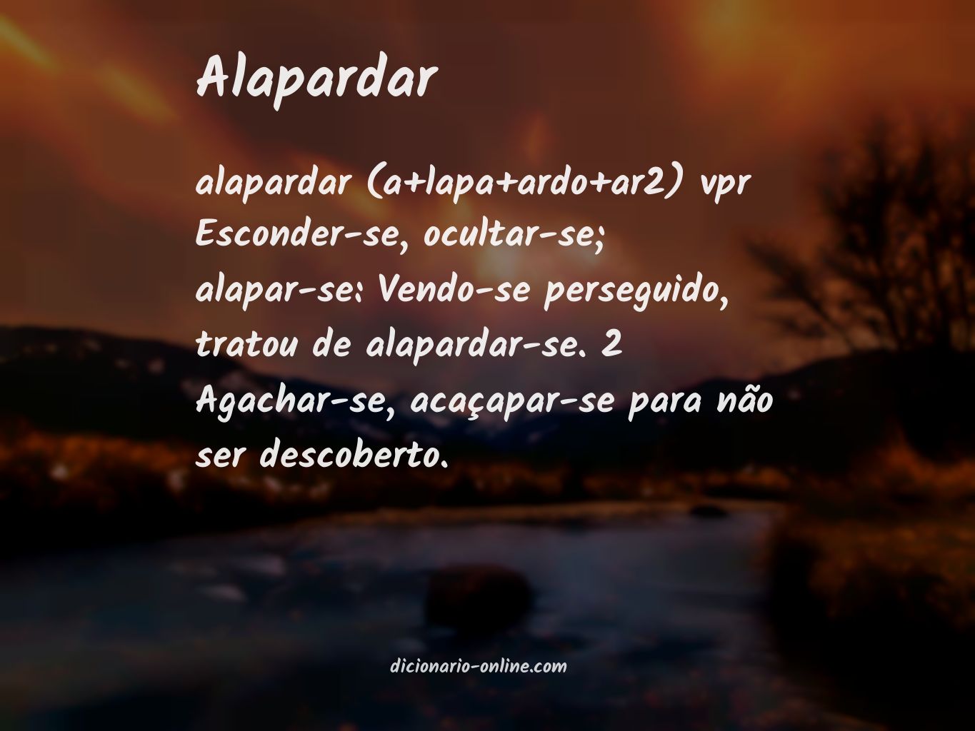 Significado de alapardar