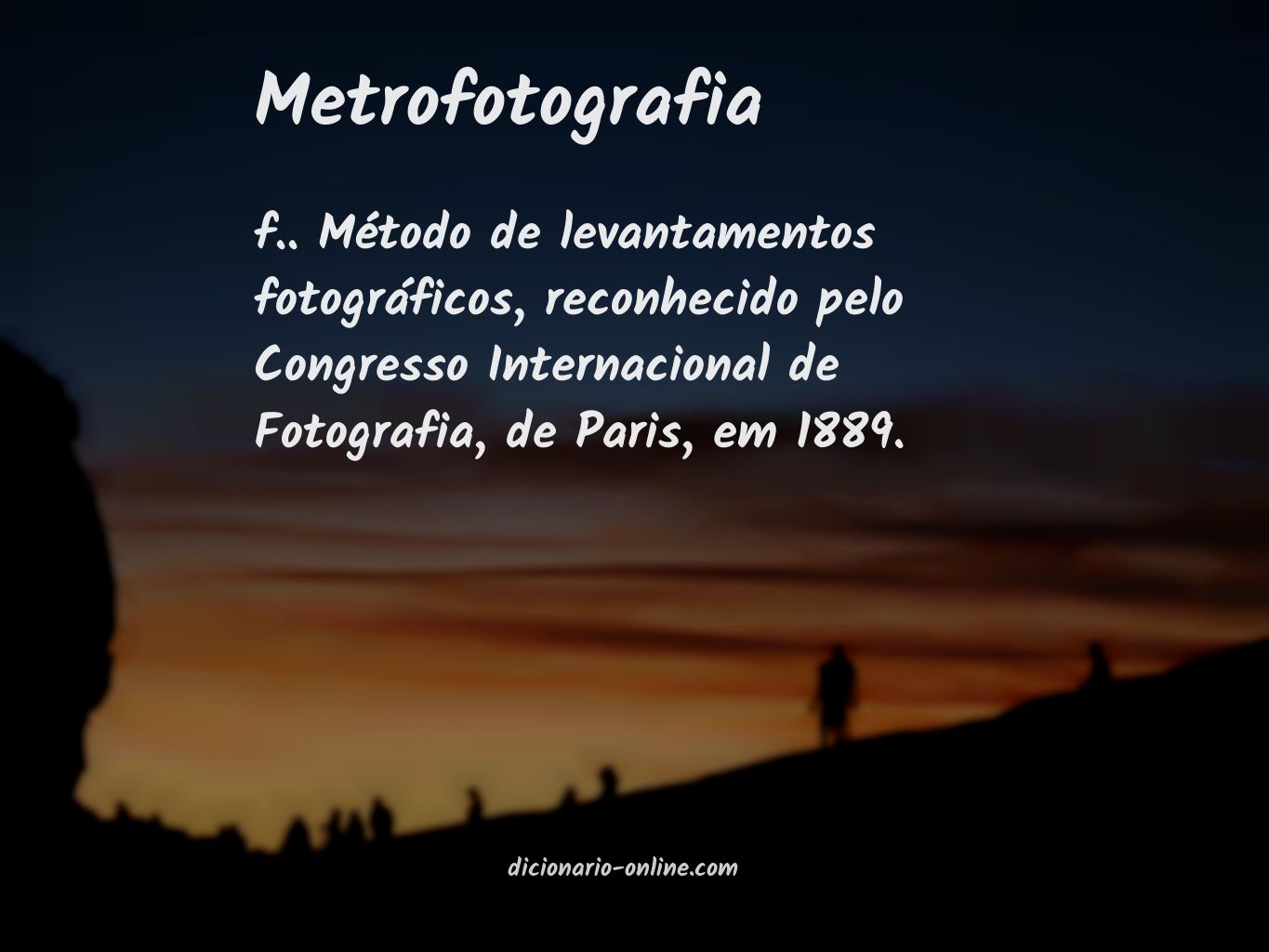 Significado de metrofotografia
