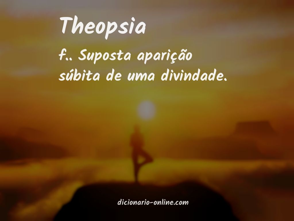 Significado de theopsia