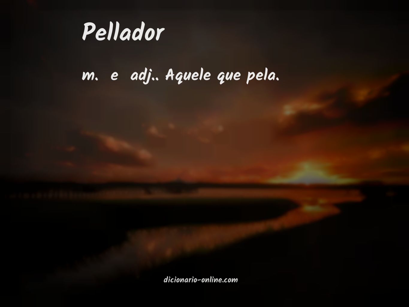 Significado de pellador