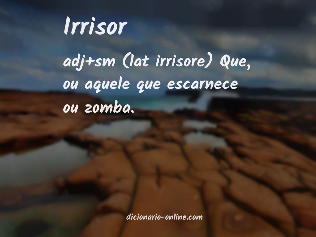 Significado de irrisor