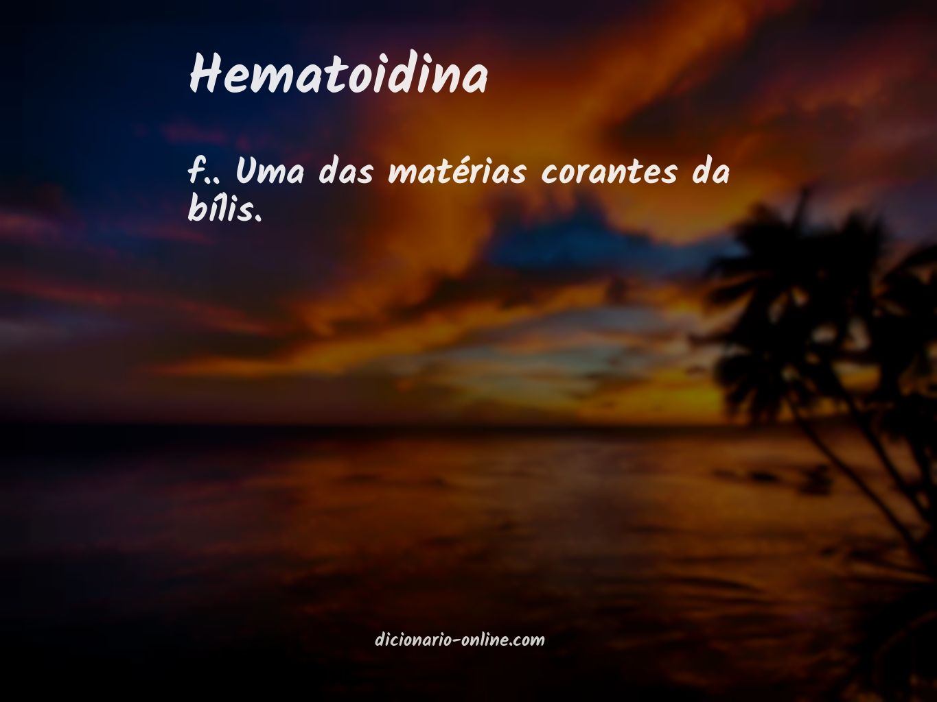 Significado de hematoidina