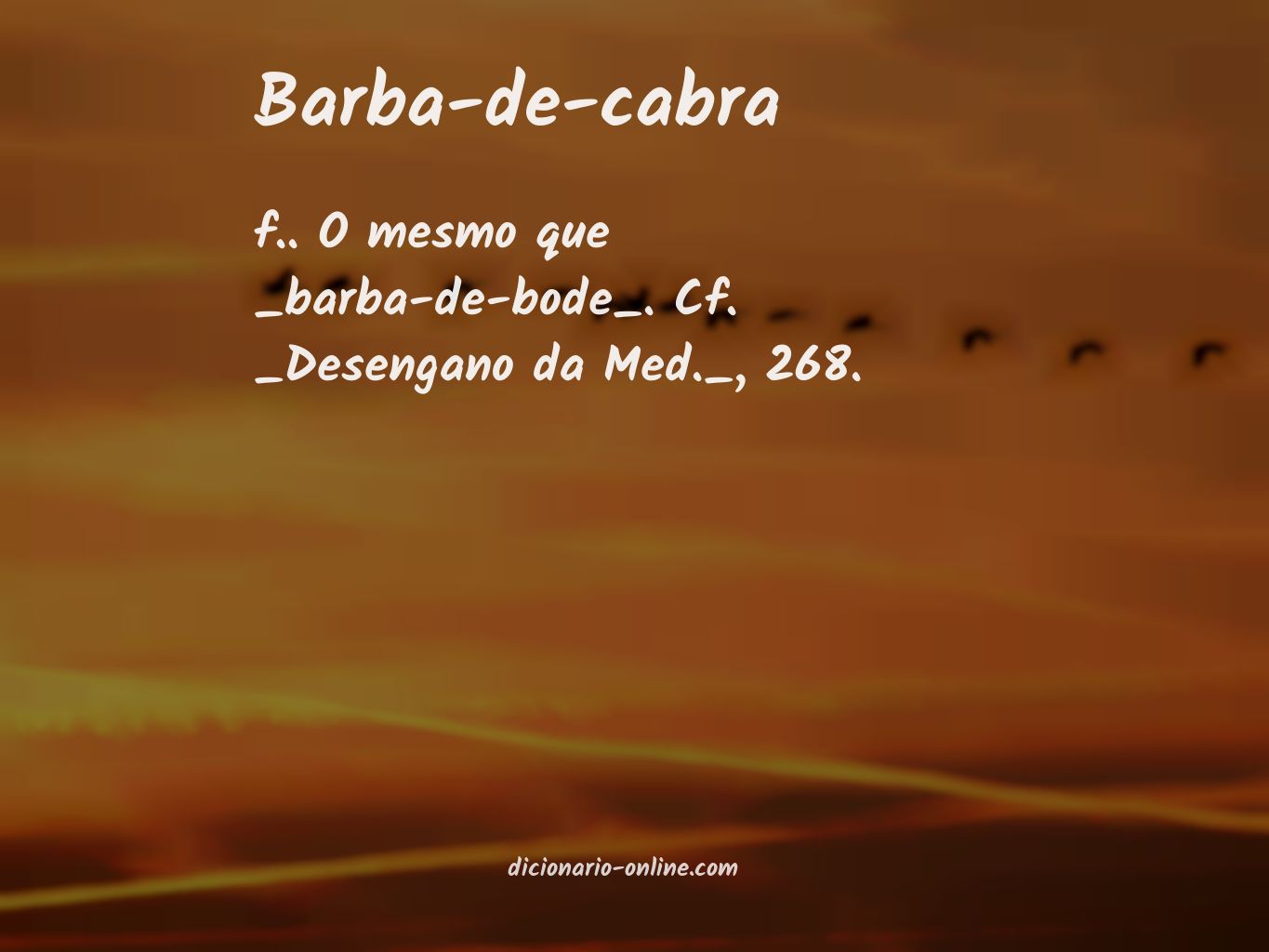 Significado de barba-de-cabra