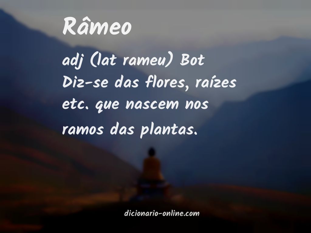 Significado de râmeo