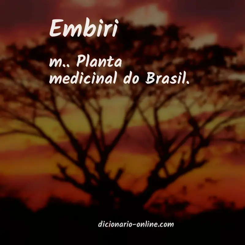 Significado de embiri