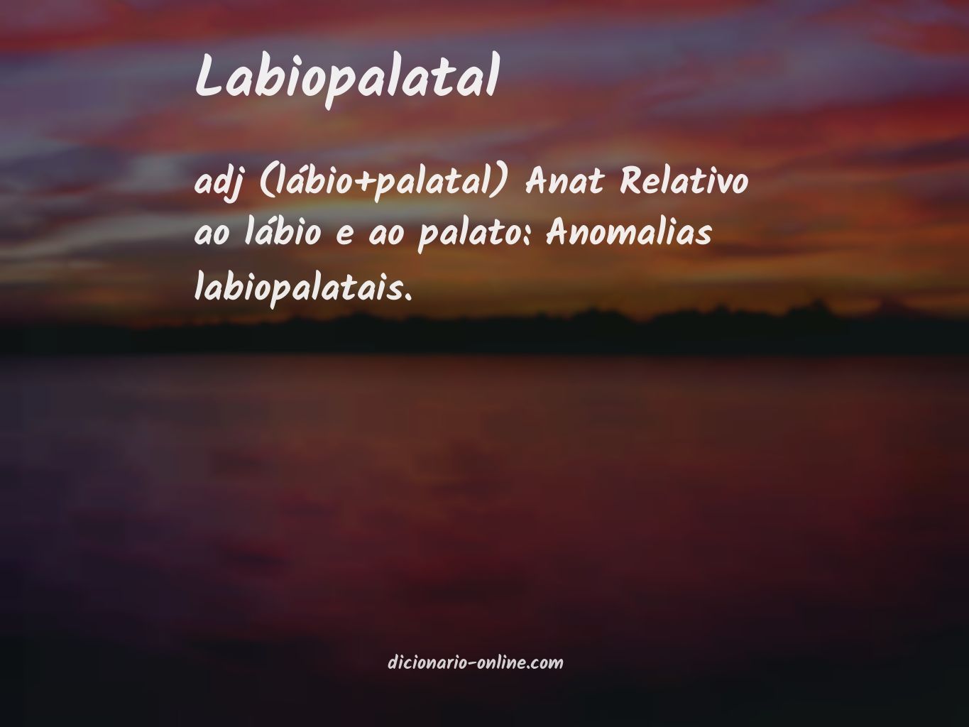 Significado de labiopalatal