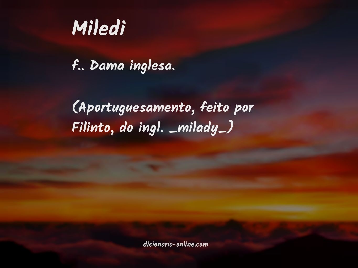 Significado de miledi