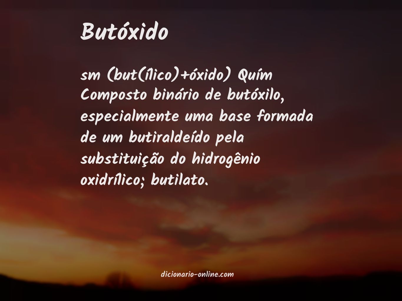 Significado de butóxido