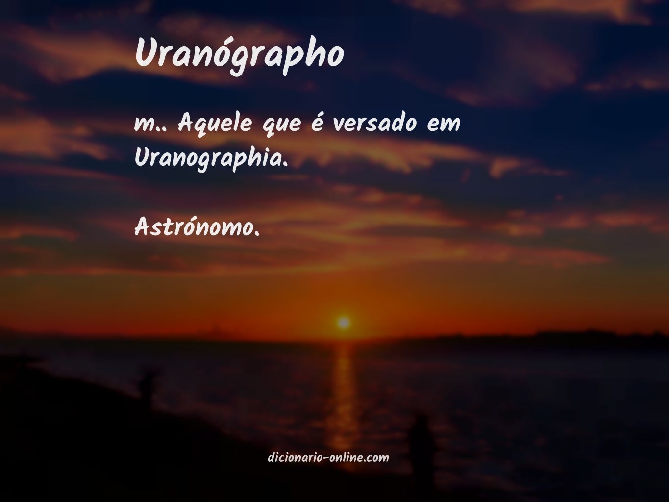 Significado de uranógrapho