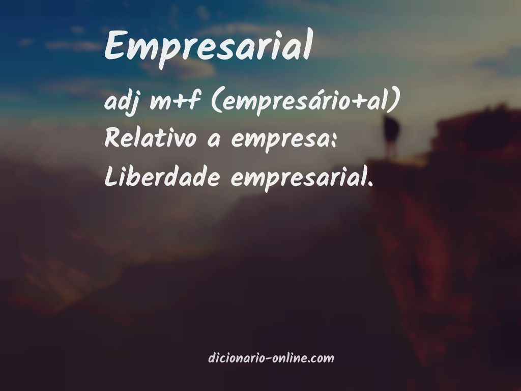 Significado de empresarial