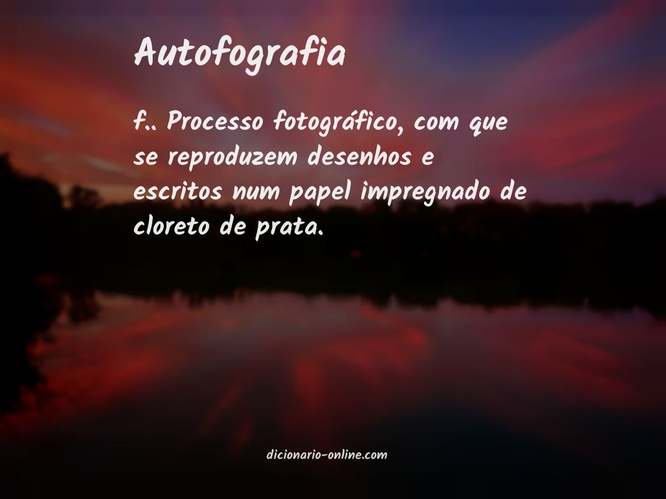 Significado de autofografia