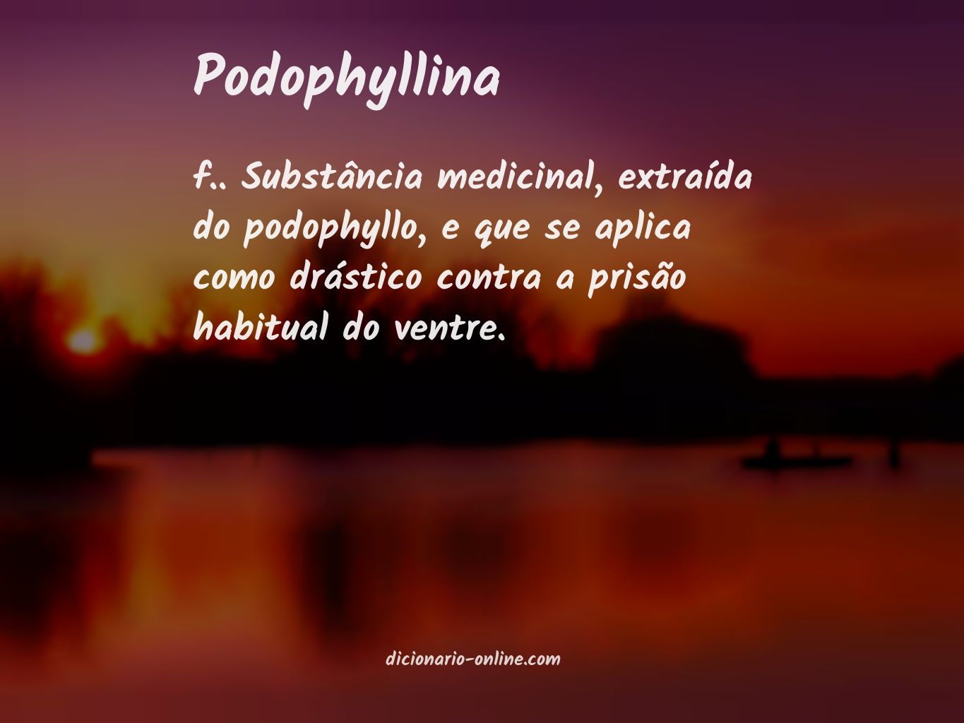 Significado de podophyllina