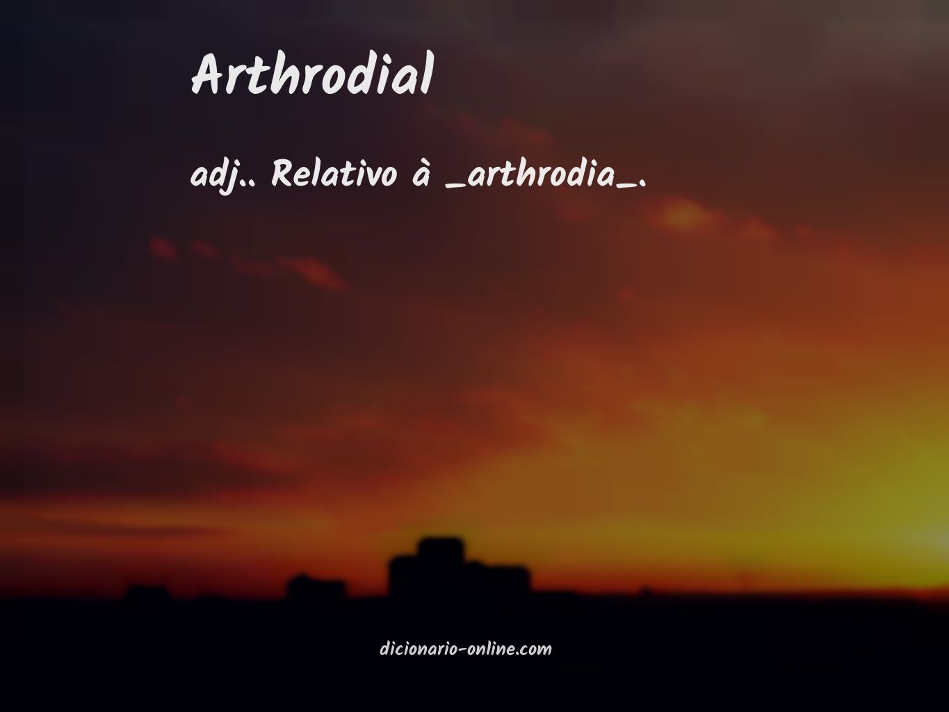 Significado de arthrodial