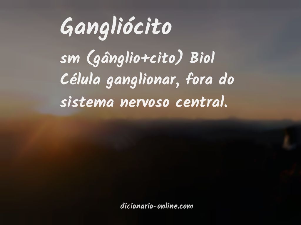 Significado de gangliócito