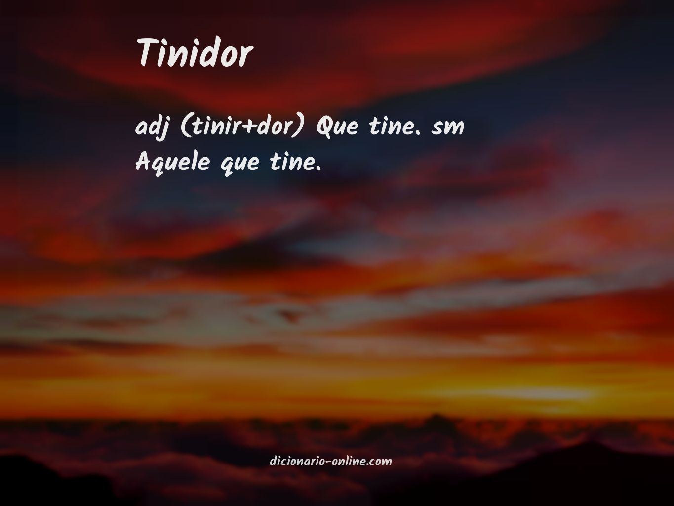 Significado de tinidor