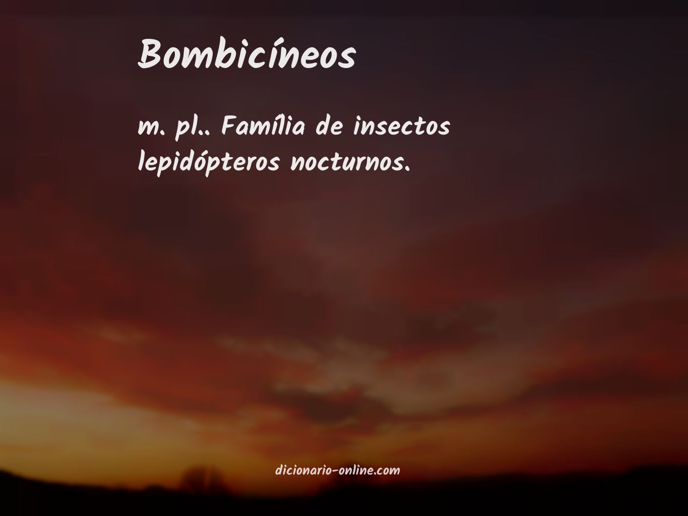 Significado de bombicíneos