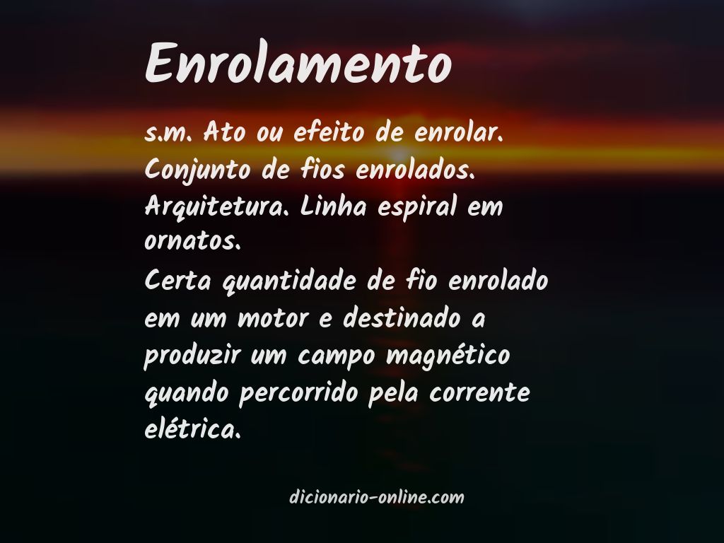 Significado de enrolamento