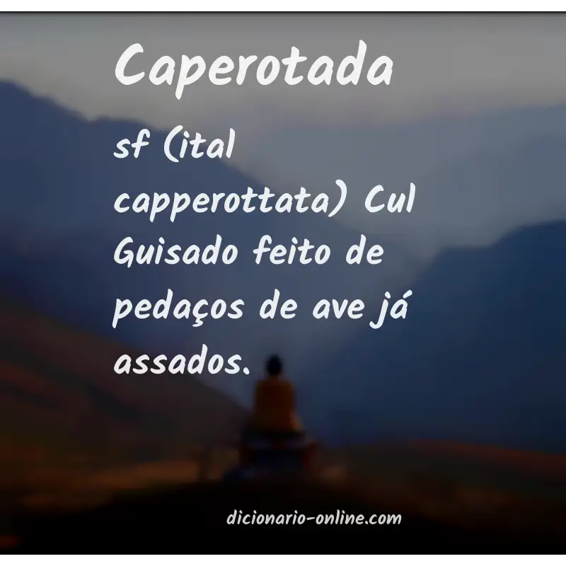 Significado de caperotada