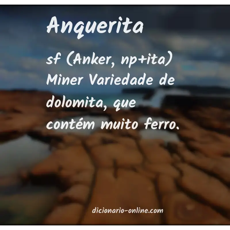 Significado de anquerita