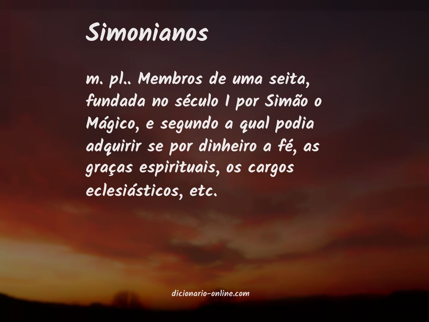 Significado de simonianos