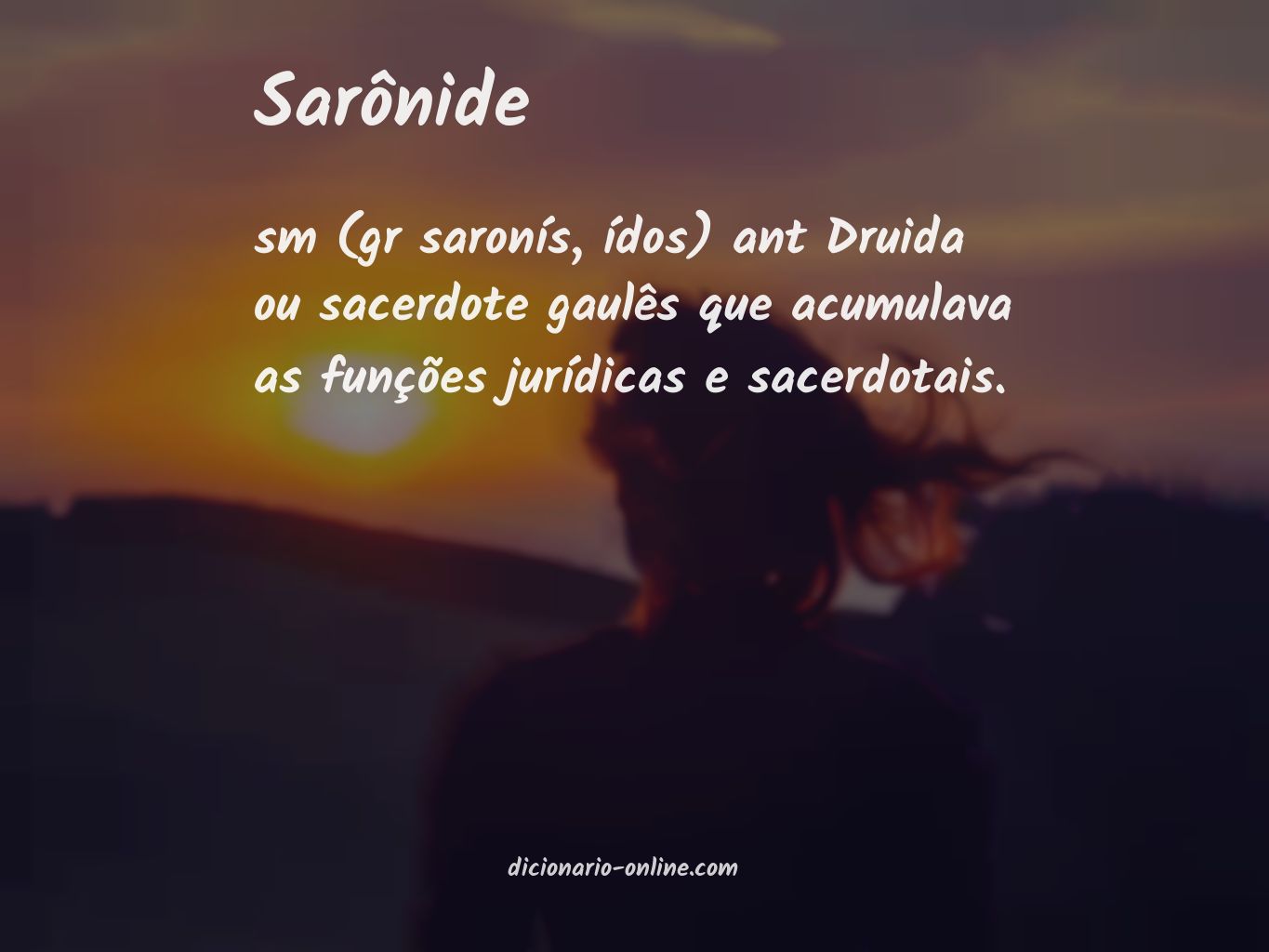 Significado de sarônide