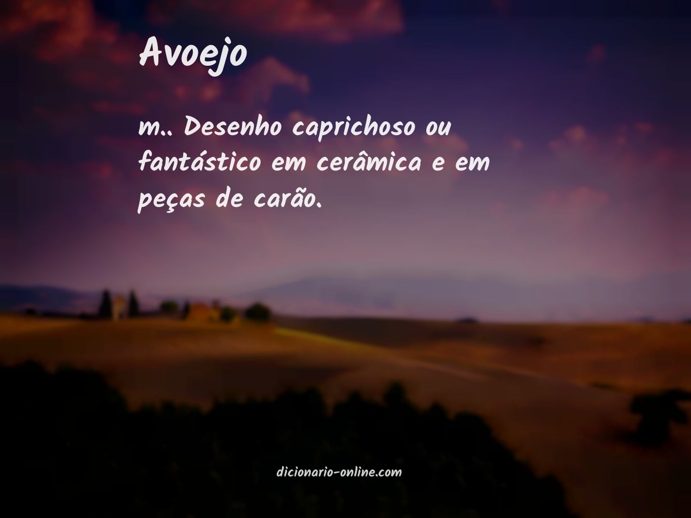 Significado de avoejo