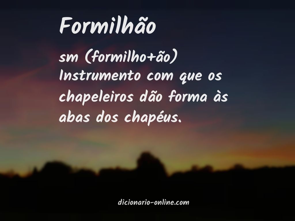 Significado de formilhão