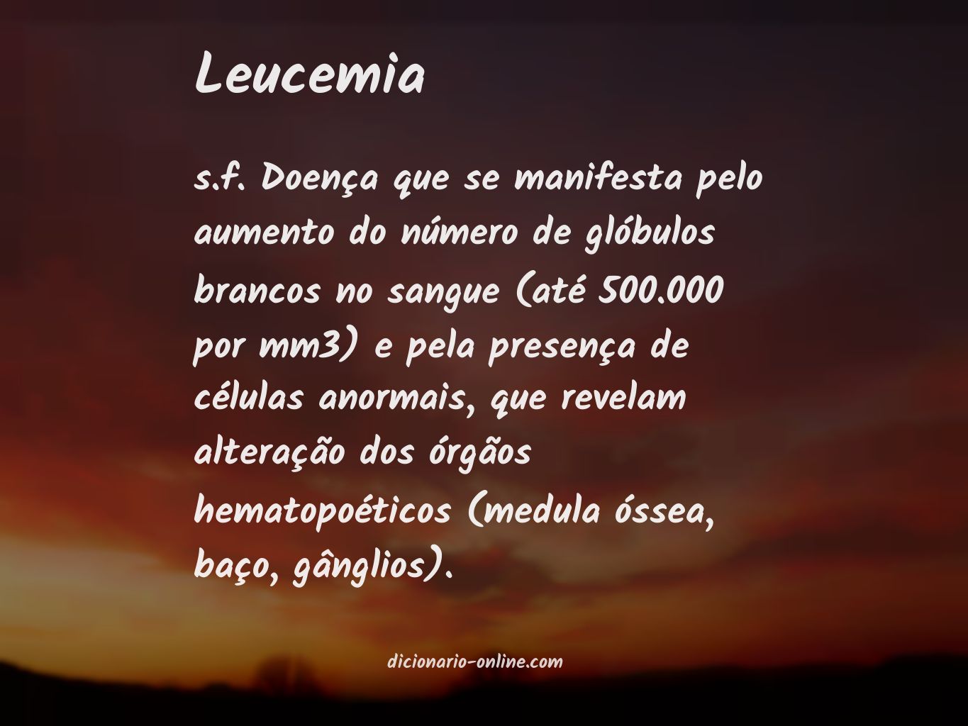 Significado de leucemia