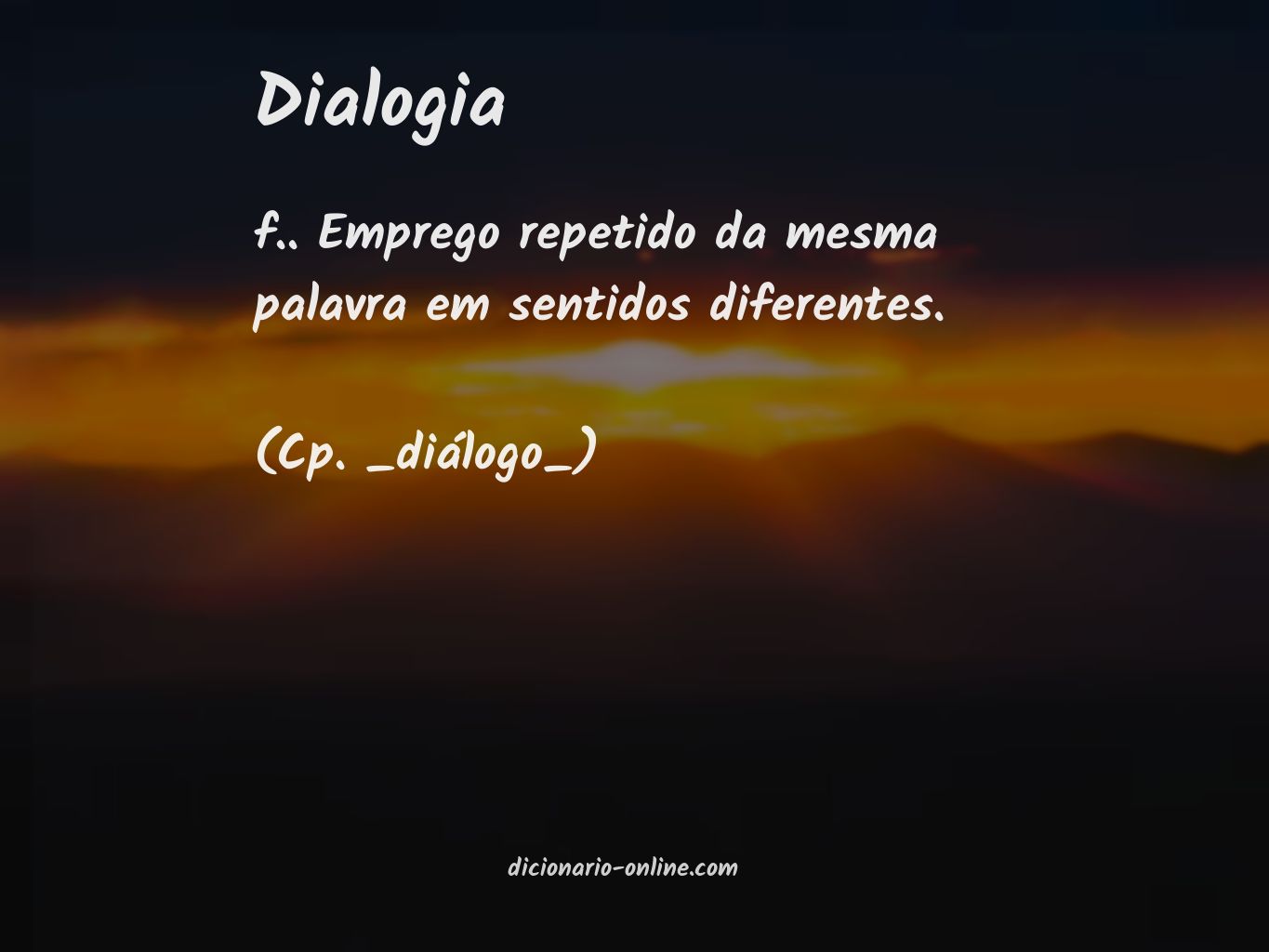 Significado de dialogia