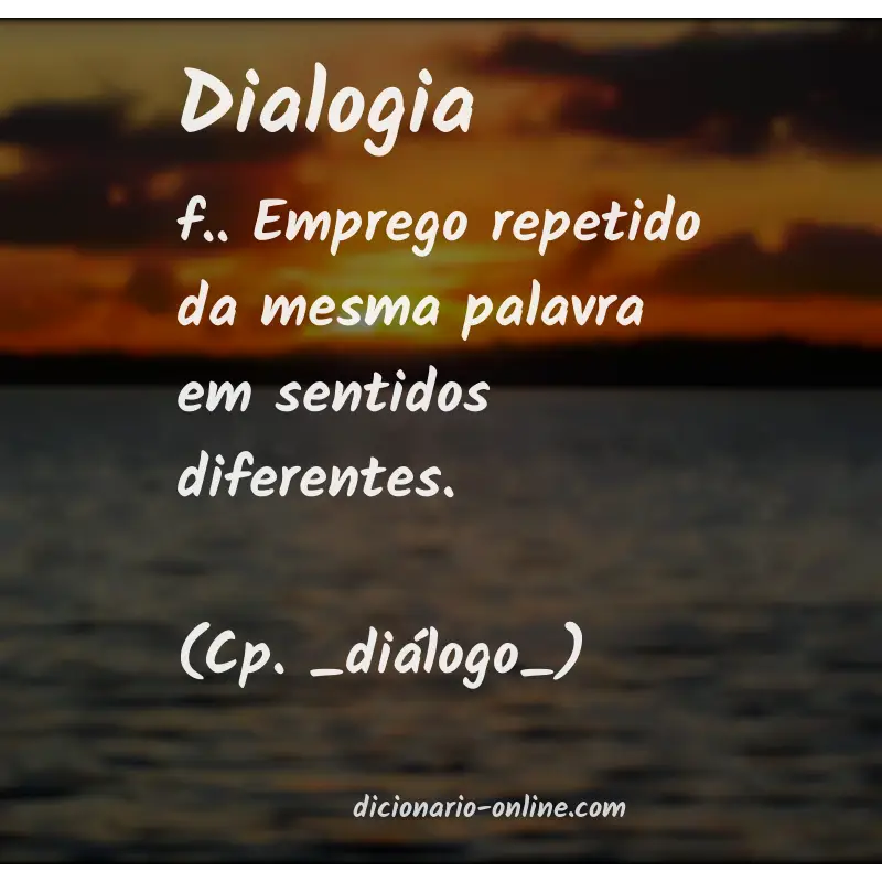 Significado de dialogia