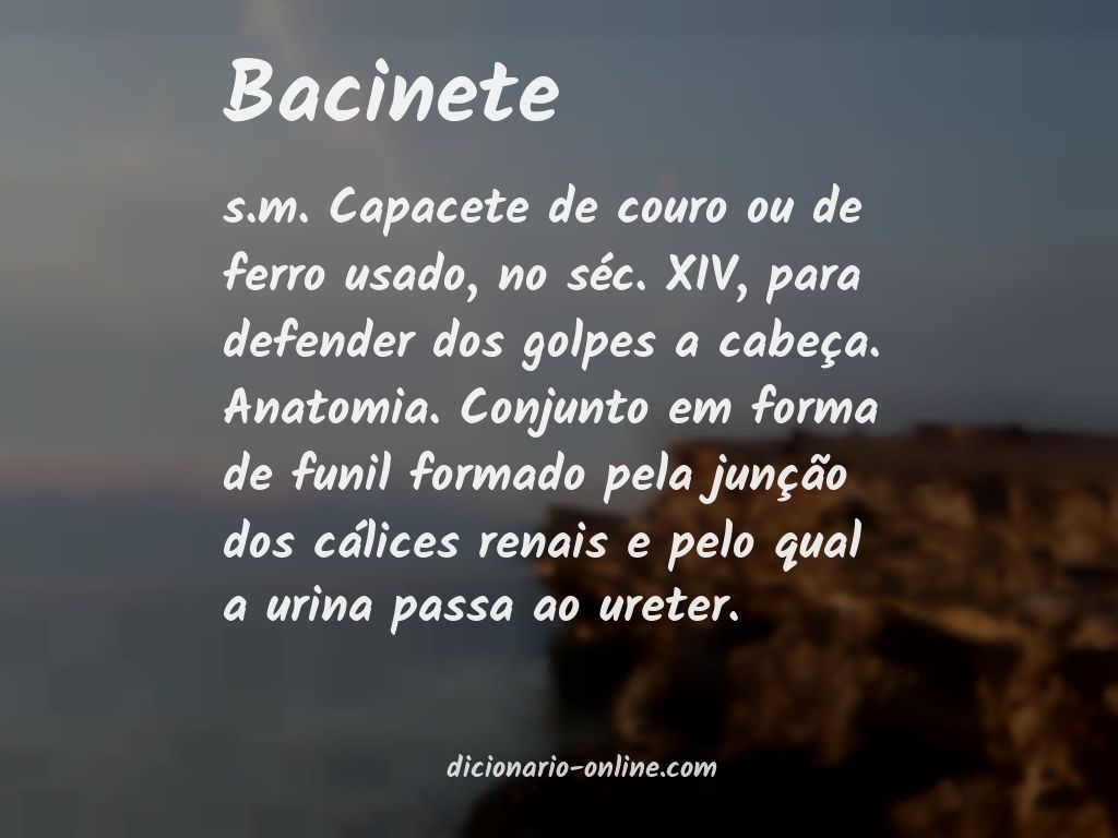 Significado de bacinete