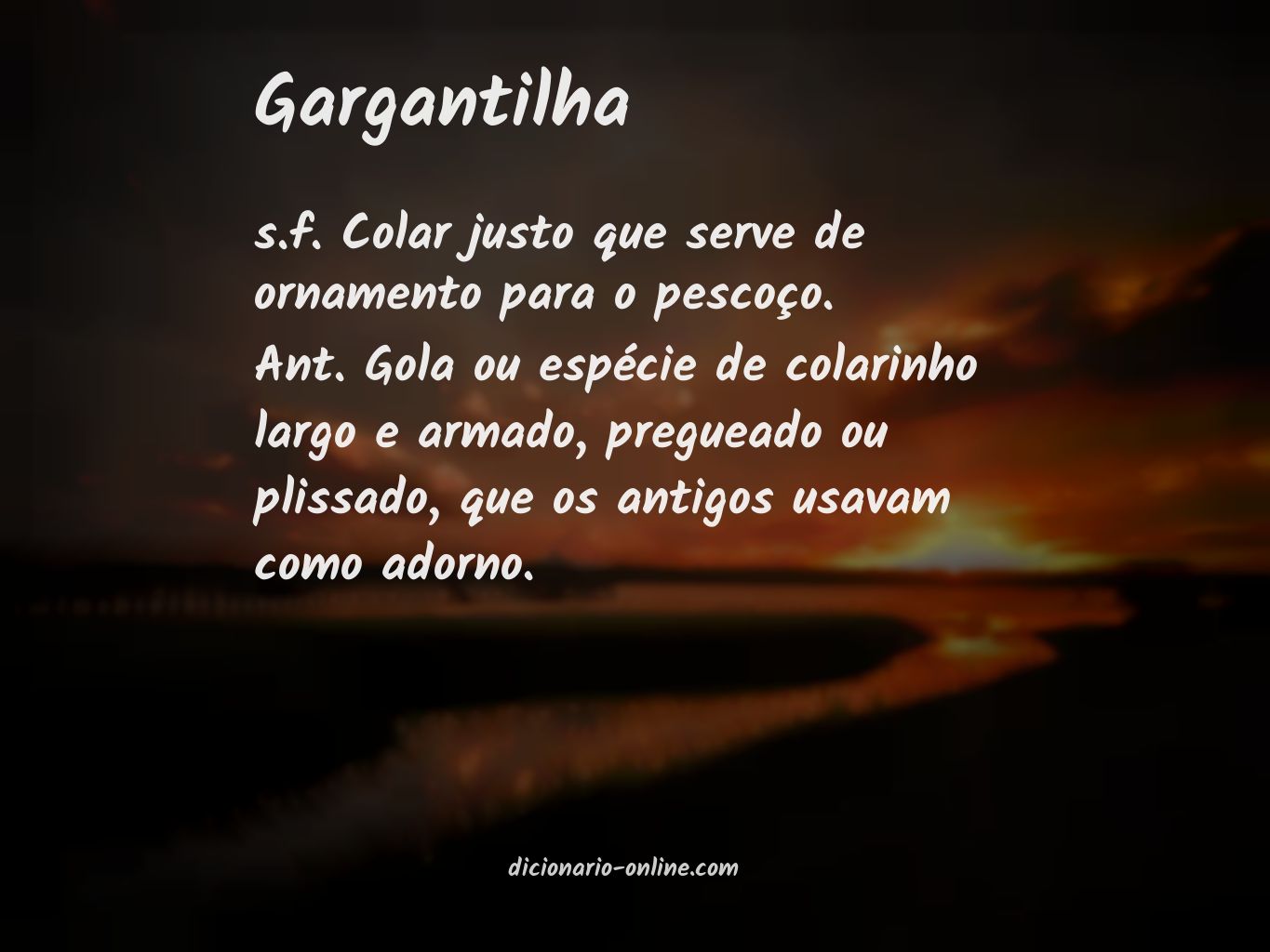 Significado de gargantilha