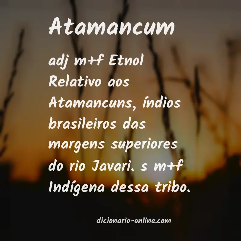 Significado de atamancum