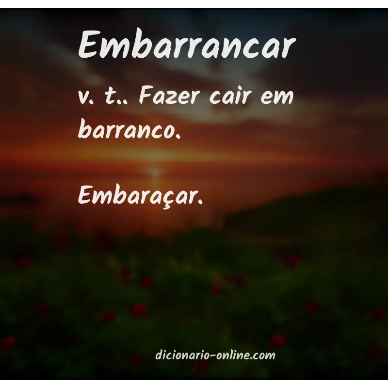 Significado de embarrancar