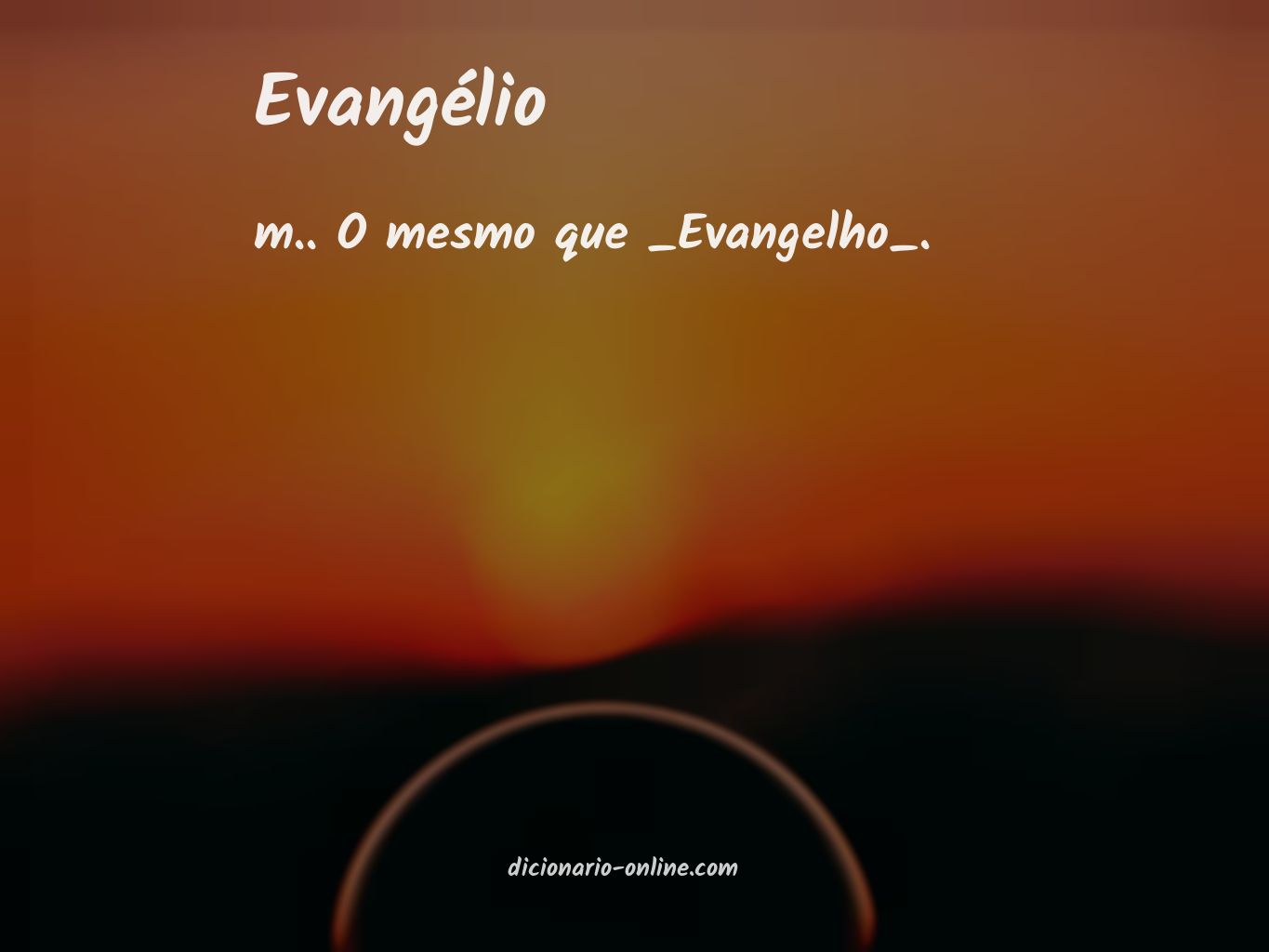 Significado de evangélio