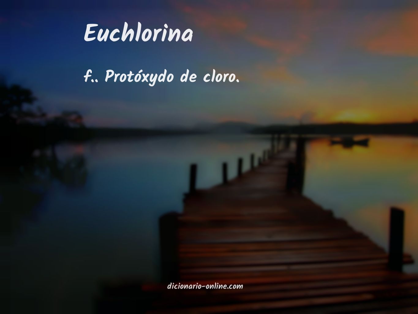 Significado de euchlorina