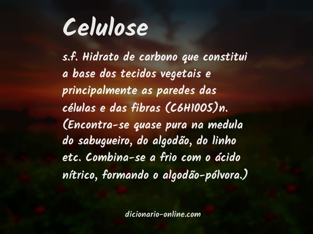 Significado de celulose