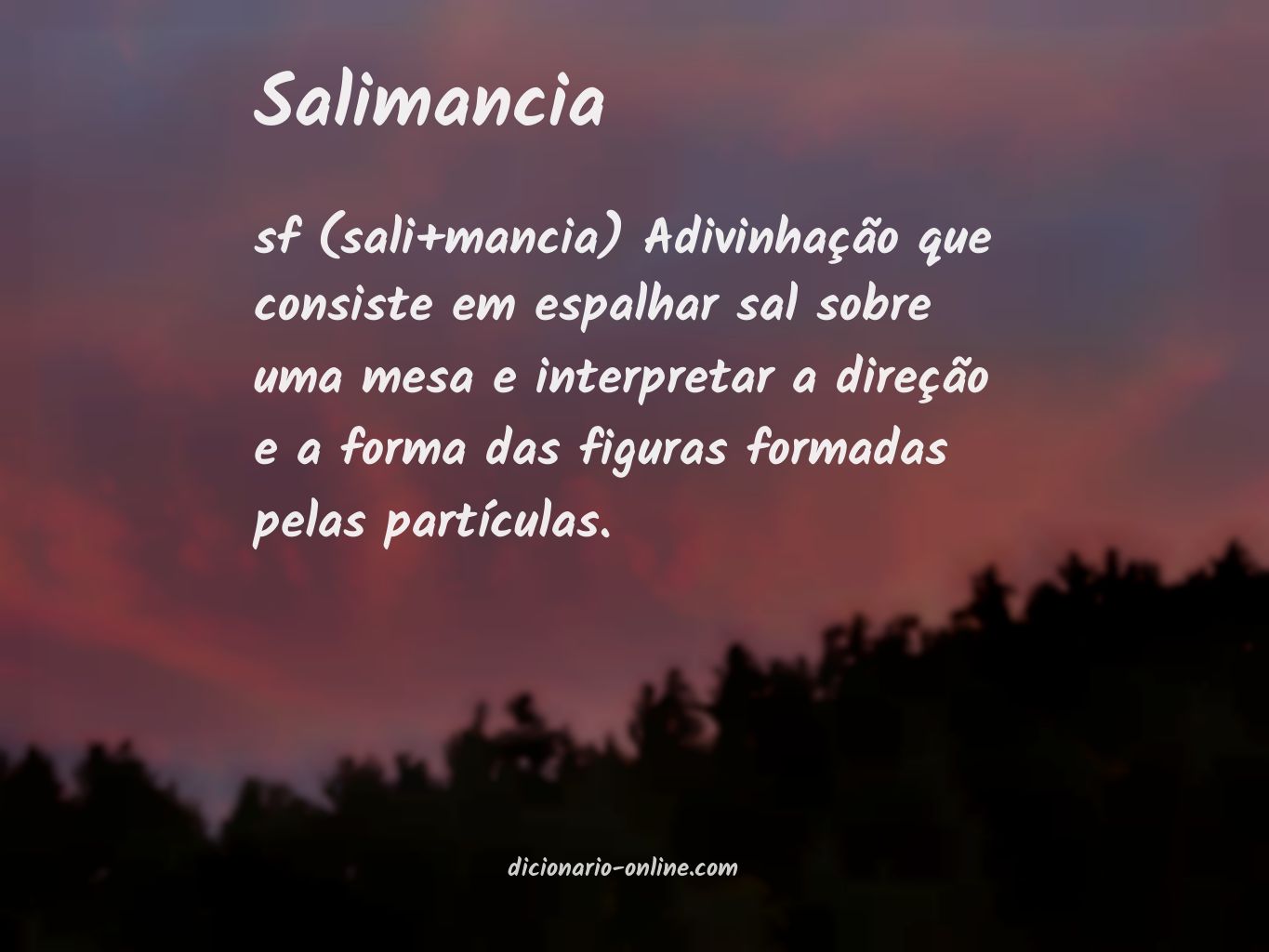 Significado de salimancia