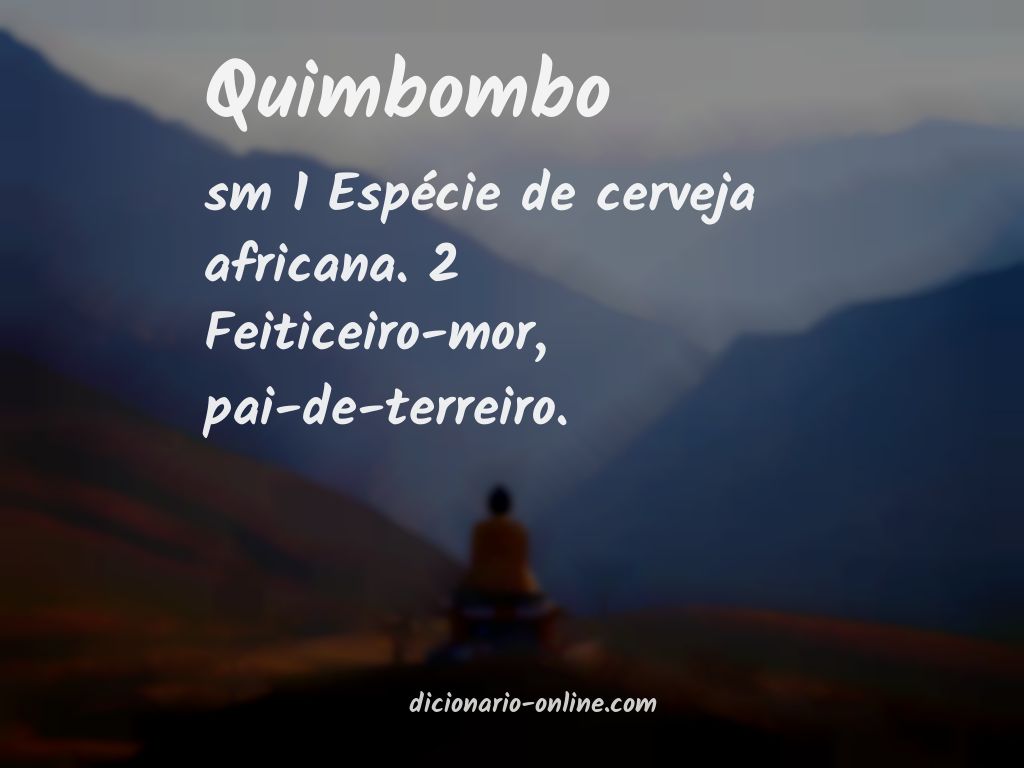 Significado de quimbombo