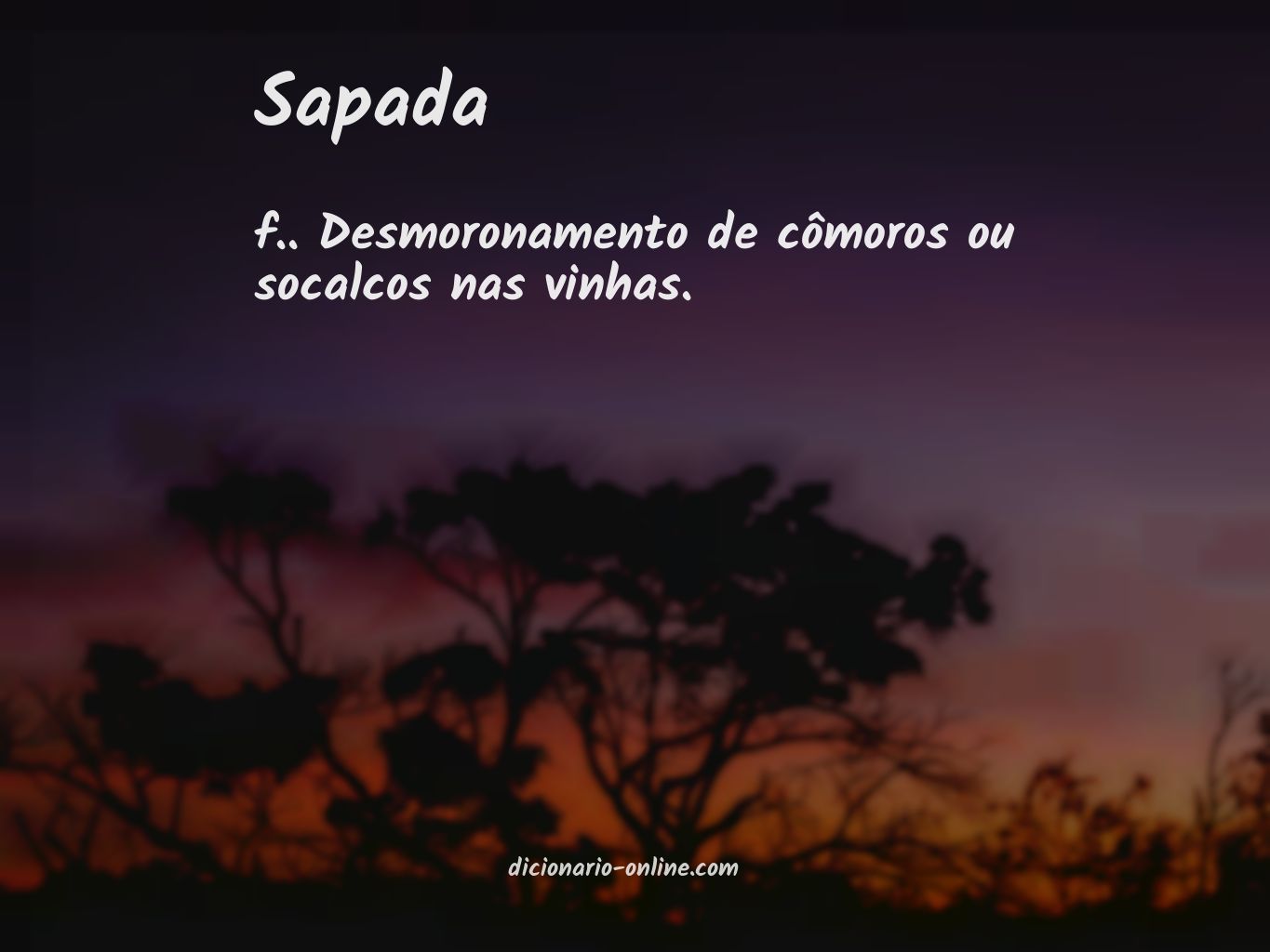 Significado de sapada