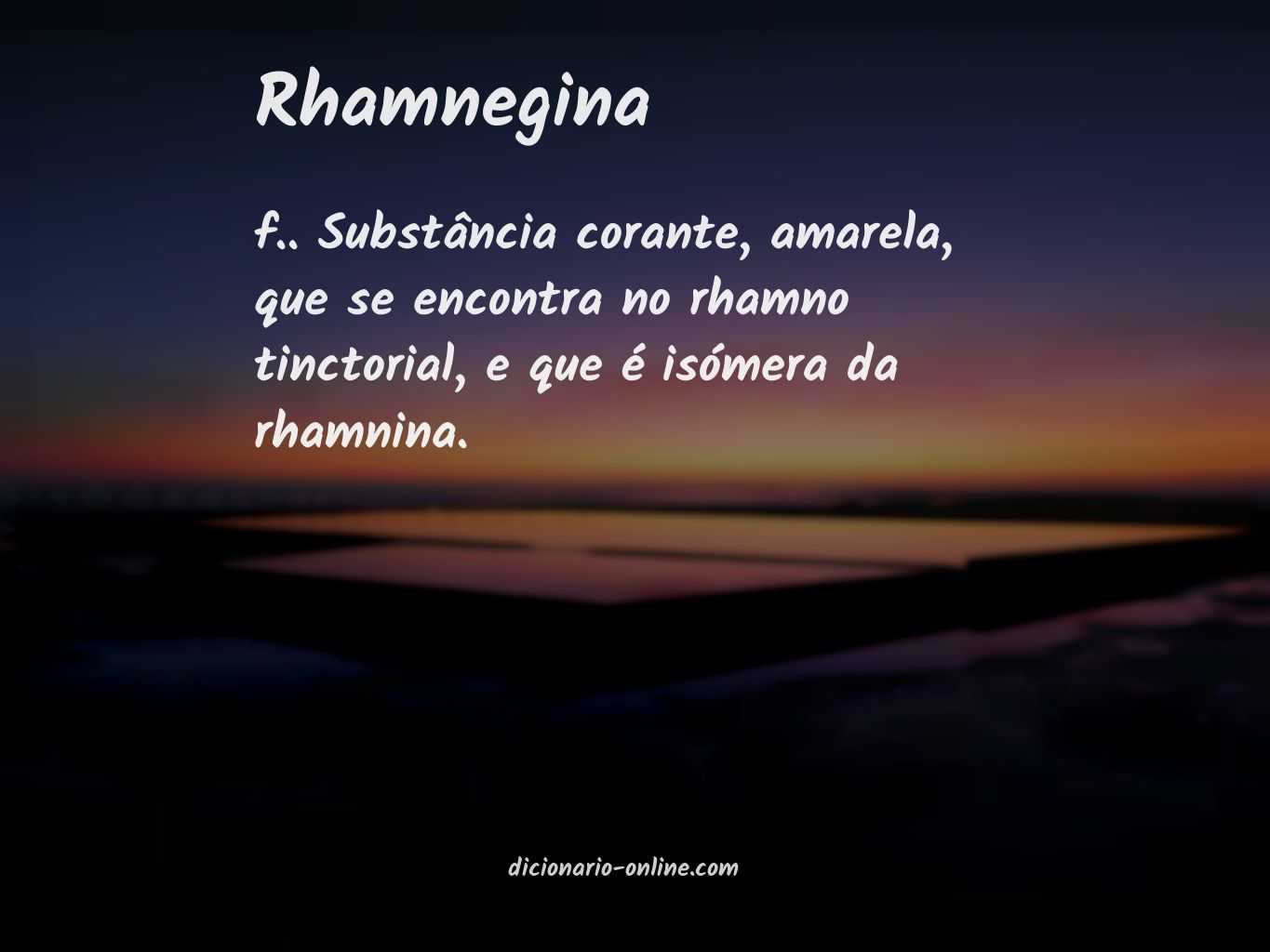 Significado de rhamnegina