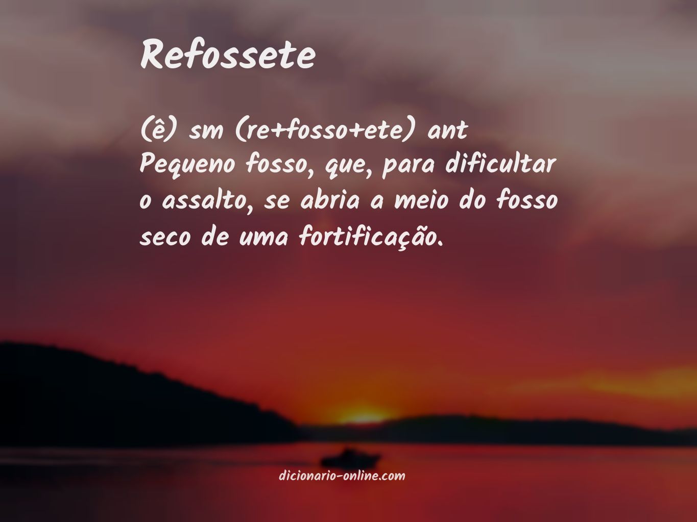 Significado de refossete